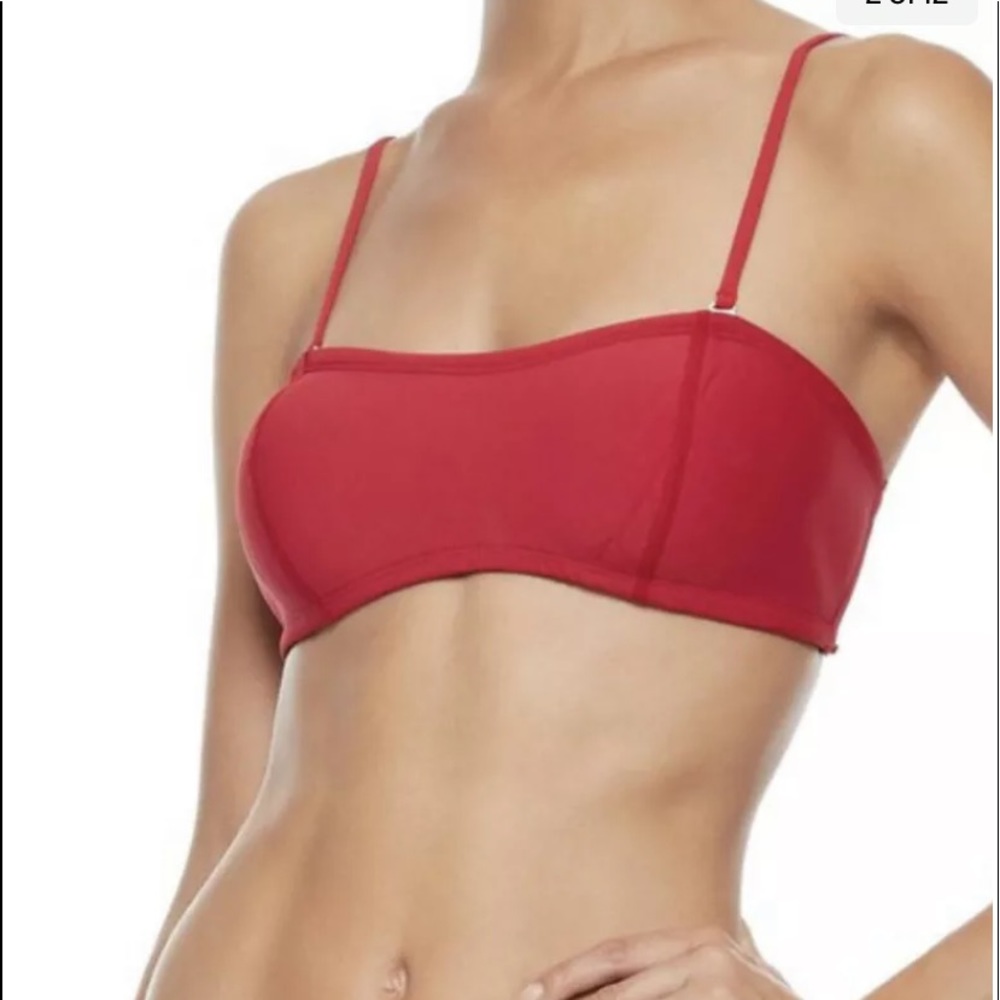 Duskii Women’s Red Neoprene Bandeau Bikini Top M